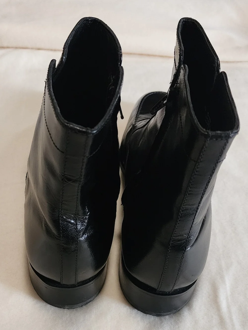 Florsheim Black Leather Ankle Booties